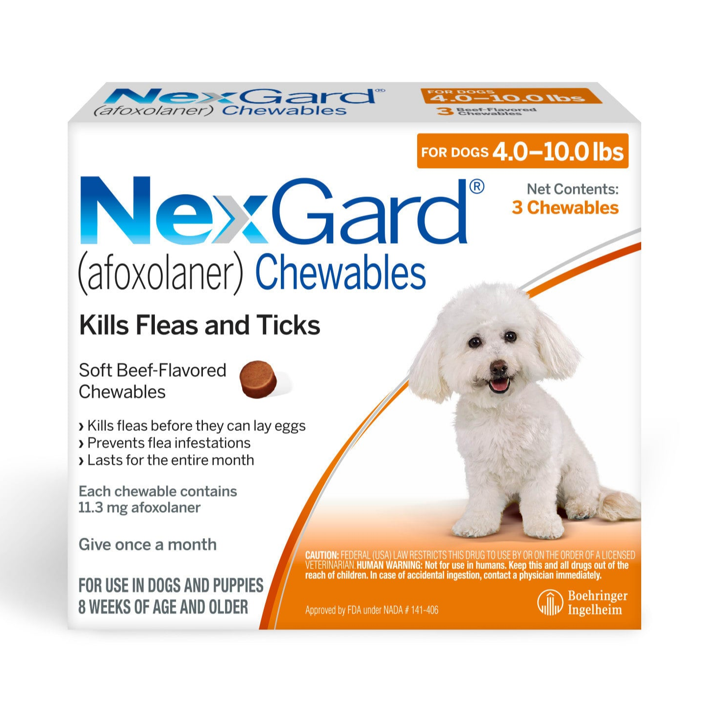 Nexgard, 4 to 10 lbs - 172pets.com