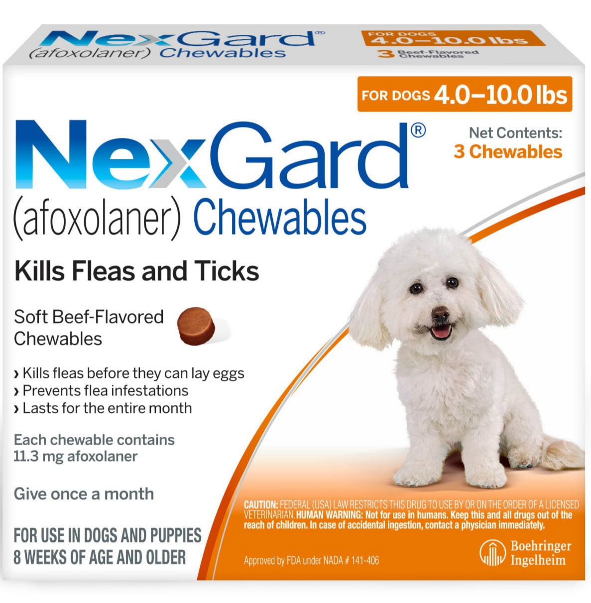 Nexgard, 4 to 10 lbs - 172pets.com