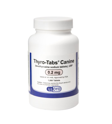 Thyro Tabs 0.1 mg, 0.2 mg, 0.3 mg, 0.4 mg, 0.5 mg (sold per tablet) - 172pets.com