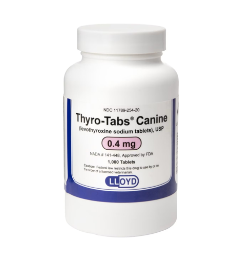 Thyro Tabs 0.1 mg, 0.2 mg, 0.3 mg, 0.4 mg, 0.5 mg (sold per tablet) - 172pets.com
