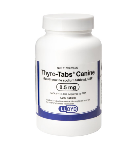 Thyro Tabs 0.1 mg, 0.2 mg, 0.3 mg, 0.4 mg, 0.5 mg (sold per tablet) - 172pets.com