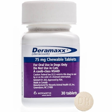Deramaxx 75 mg, Sold per tablet - 172pets.com