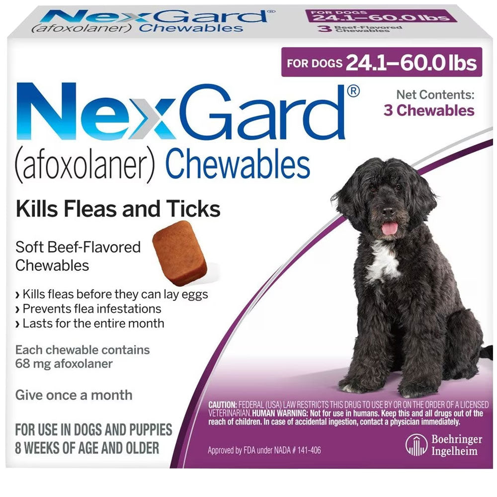 Nexgard, 24.1 to 60 lbs - 172pets.com