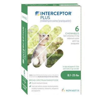 Interceptor Plus Chewable Tablets for Dogs, 8.1-25 lbs - 172pets.com