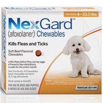 Nexgard, 4 to 10 lbs - 172pets.com