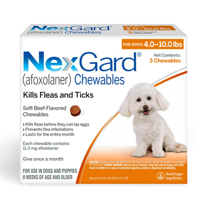 Nexgard, 4 to 10 lbs