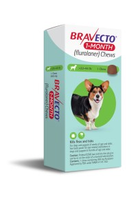 Bravecto 1-Month Chews for Dogs, 22-44lbs - 172pets.com