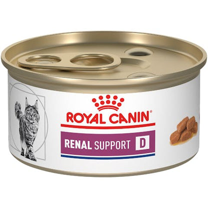 Royal Canin Veterinary Diet Renal Support D Canned Cat Food, 3oz