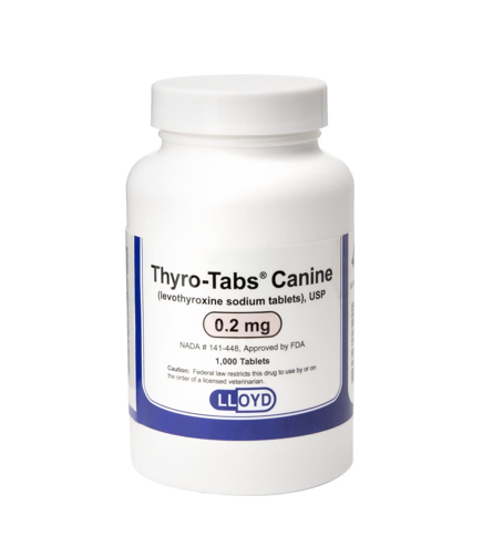 Thyro Tabs 0.1 mg, 0.2 mg, 0.3 mg, 0.4 mg, 0.5 mg (sold per tablet)