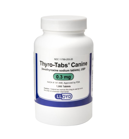 Thyro Tabs 0.1 mg, 0.2 mg, 0.3 mg, 0.4 mg, 0.5 mg (sold per tablet)