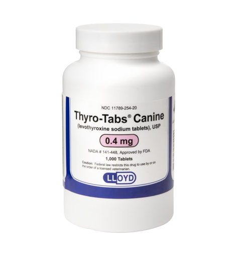 Thyro Tabs 0.1 mg, 0.2 mg, 0.3 mg, 0.4 mg, 0.5 mg (sold per tablet)