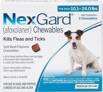 Nexgard, 10.01 to 24 lbs