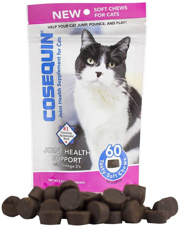 Nutramax 60 Count Cosequin Capsules for Cats Soft Chews