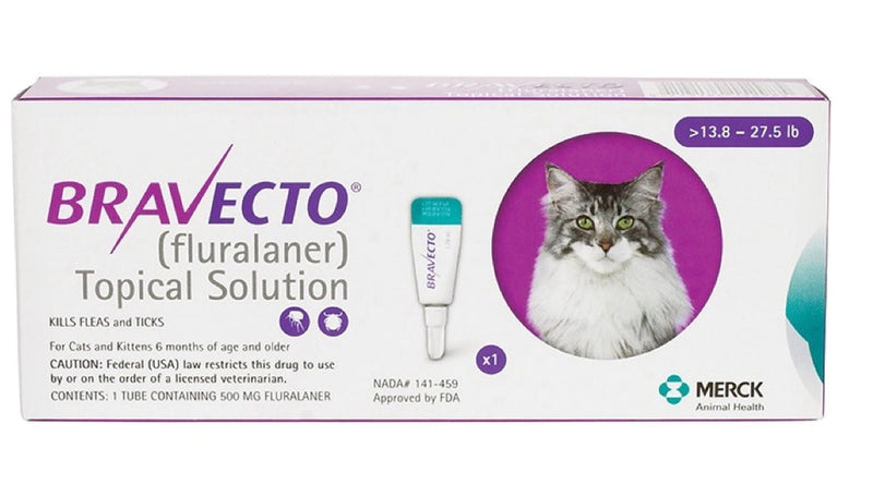 Bravecto for Cats, 13.8-27.5 lbs