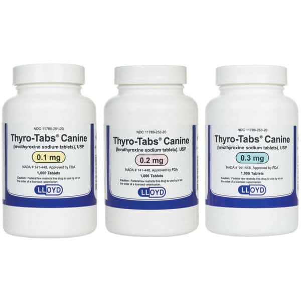 Thyro Tabs 0.1 mg, 0.2 mg, 0.3 mg, 0.4 mg, 0.5 mg ( sold per tablet)